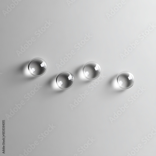 Air bubbles on a grey background