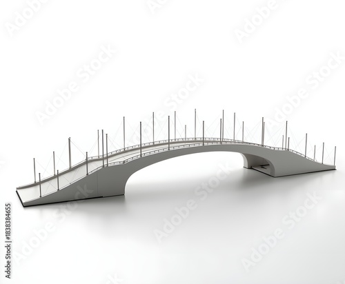 Bridge Model Isolated on White Background