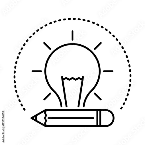 Creativity Icon. Paint Palette with AI Chip. Unlocking Innovative Potential through Creative Thinking, Conceptualization, and AI for Groundbreaking Ideas. Vector Icon.