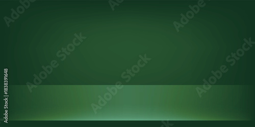 Vector,Empty neon style dark lime green color studio table room background ,product display with copy space for display of content design.Banner for advertise product on website