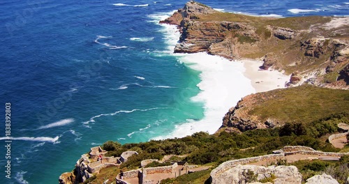 Cape of Good Hope, most popular tourist attraction, near Cape Town in Cape Peninsula, South Africa.