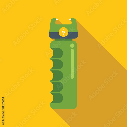 Stun gun representing self defense and personal protection with electric shock capability