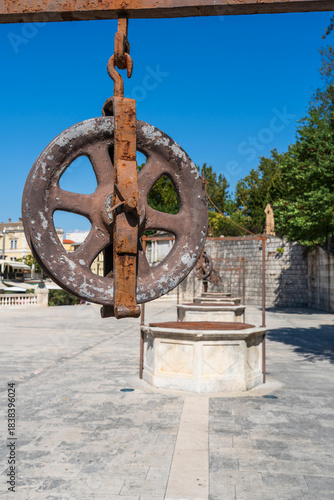 The Five Wells in Zadar in Croatia