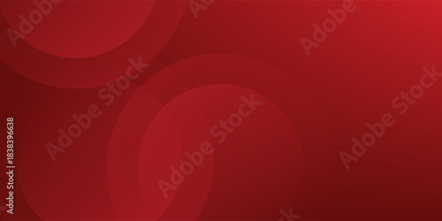 Abstract red background with glowing curve lines. Modern shiny red gradient geometric circle lines pattern. Futuristic concept. Suit for banner, brochure,
