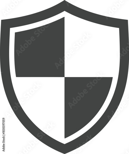 Free Download Modern shield icon for security protection and safety concepts clean vector graphic vector - GFXLoad