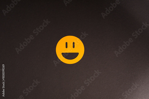 A vibrant yellow smiley fac...