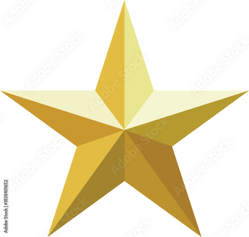gold star on white background