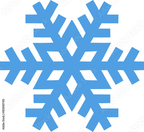 Snowflake icon . Winter snow flakes, Cold weather symbol. Vector illustration !
