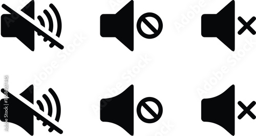 mute, speaker, volume, off, sound, audio, icon, symbol, silence, no sound, disabled, prohibited, cross, circle, line, graphic, design, vector, interface, control, settings, communication, media, techn