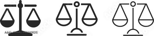 justice, measurement, design, balance, three, judgment., antique, court, representing, scales, lawyer, icons, legal, fairness, judge, black, signs/, failed, keywords: