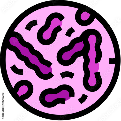 Petri dish cultivating bacteria and microorganisms for scientific research