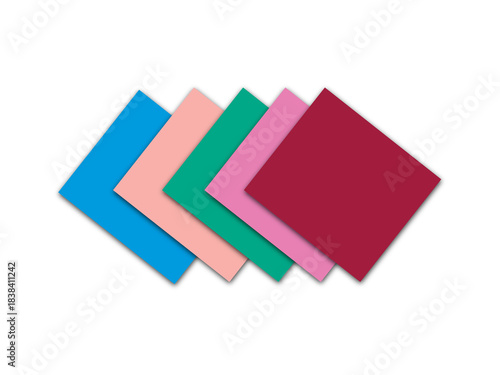 Free Download Overlapping Colorful Rhombus Palette - GFXLoad