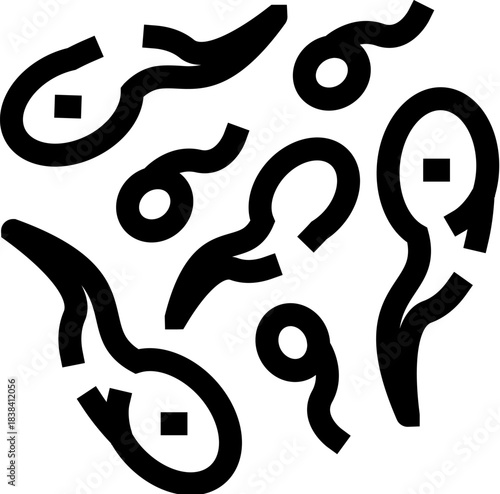 Microorganisms or bacteria showing biological infection process
