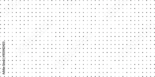 Subtle grayscale dot pattern with varying shades of gray on a clean white background, creating a minimalist and textured visual effect