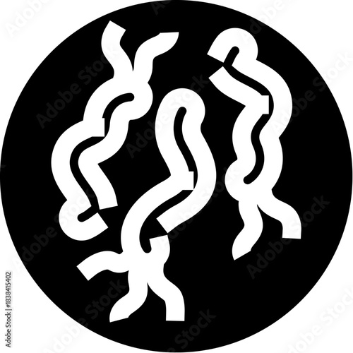 Bacteria microorganism icon showing infectious disease concept