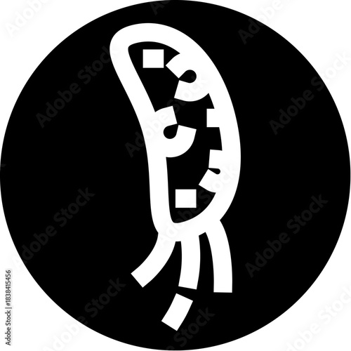 Obraz na plátně Microorganism paramecium icon showing unicellular life concept