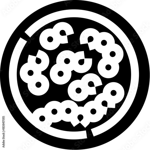 Minimalist black and white pizza logo design