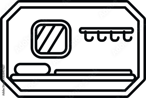 Small sleeping pod providing minimalist accommodation for travelers