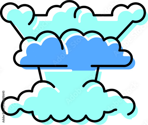 Cumulonimbus cloud formation creating heavy thunderstorm weather