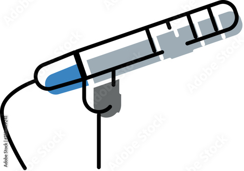 Microphone icon representing audio recording and broadcasting