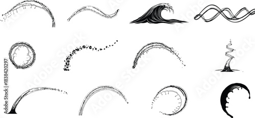 water splash on transparent background