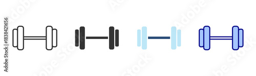 Exercise Icon Set. Designed In Multi Style