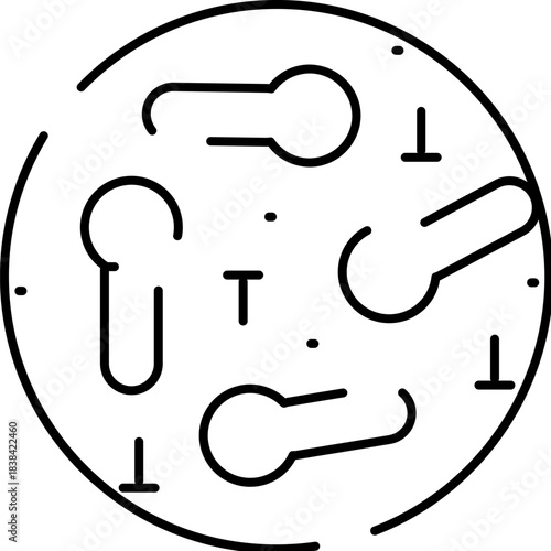 Tetanus bacteria clostridium tetani cells and spores