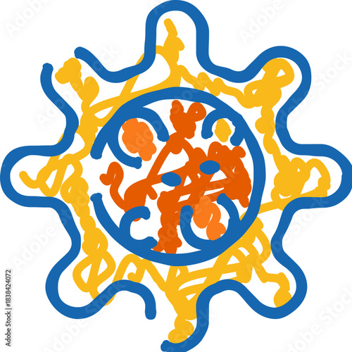 Abstract virus covid 19 coronavirus concept illustration