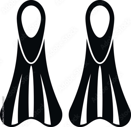 Flippers providing equipment for swimming, diving, and underwater activities