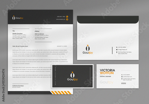 Modern Corporate Branding Stationery Mockup Set
