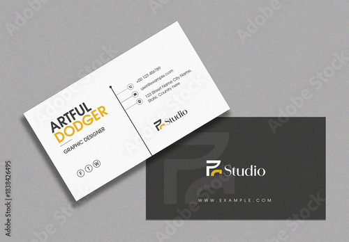 Modern Minimal Business Card Mockup Design