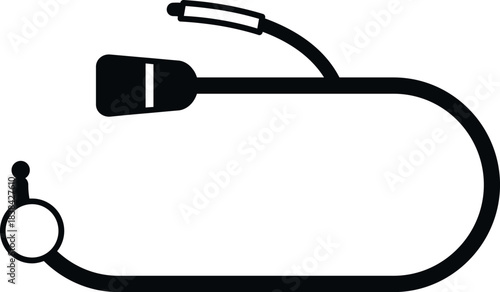 Cable lock securing a bicycle, representing safety and anti theft measures