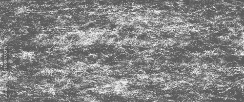 Abstract black grunge dust texture featuring a soft white background with minimal vector illustration style, designed with subtle grainy effects creating a clean yet distressed visual composition.
