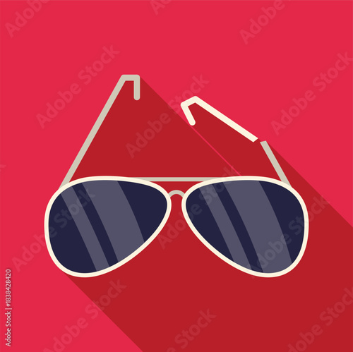 Aviator sunglasses with dark lenses illustrating a fashion accessory for summer
