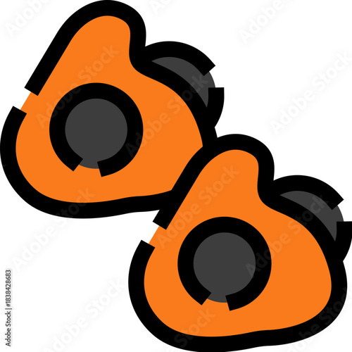 Palm oil fruits tropical natural product icon