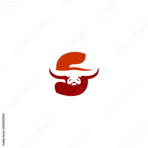 Aggressive Bull Head Letter S...