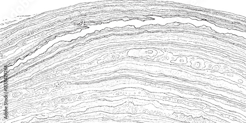Abstract geological layers showing sedimentary rock formations and strata.