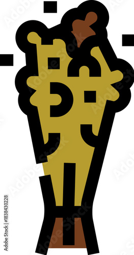 Palo santo smudging sticks burning smoke icon