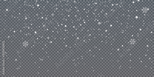 Snow snowfall snowflakes winter overlay transparent falling background PNG