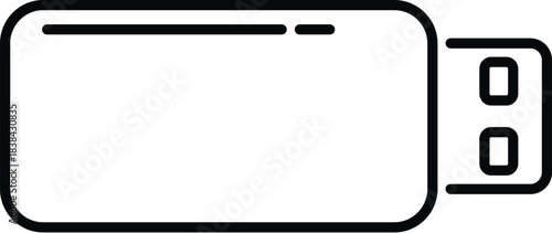 Usb device icon symbolizing portable data transfer and backup