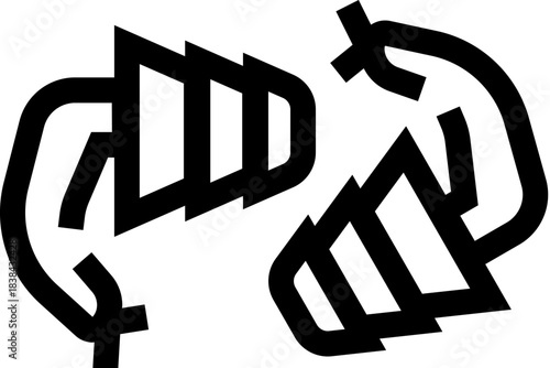 Hearing protection earplugs preventing noise sound pollution icon