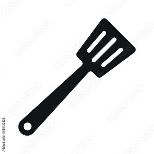 Slotted spoon icon vector design template