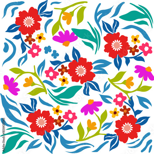  Flowers pattern seamless designer 