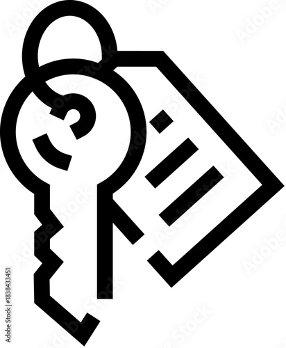 Key and tag showing access to property