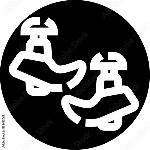 Bike pedals icon representing cycling sport and movement