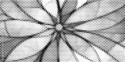 One way vision effected background. Black and white points pattern. Vector background