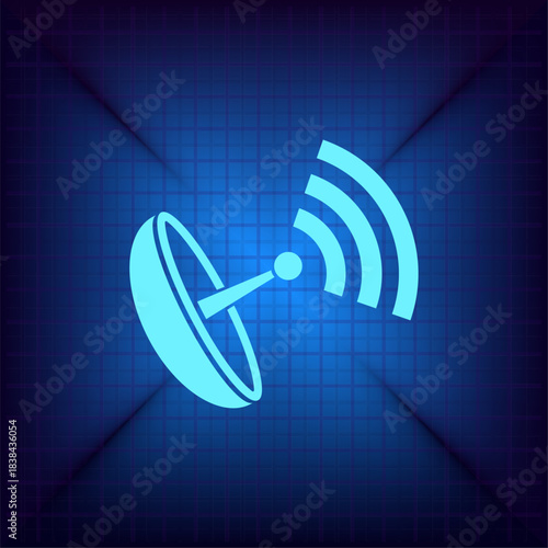 Vector illustration on a blue background