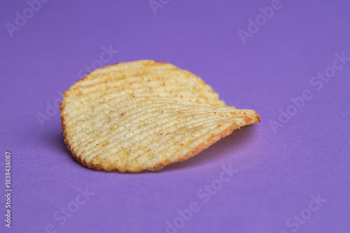 large ribbed potato chips with bacon flavor