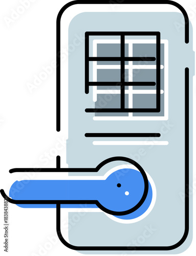 Smart door lock with keypad for security access
