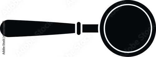 Espresso machine portafilter black silhouette icon design